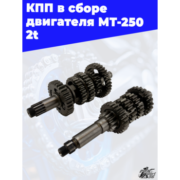 КПП в сборе двигателя MT 250 2t - миниатюра 1