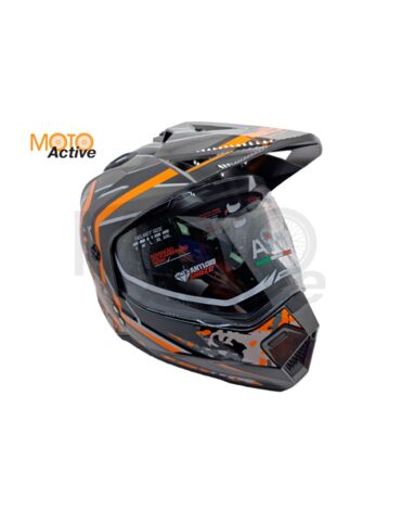Шлем AiM JK802S Orange Grey Black