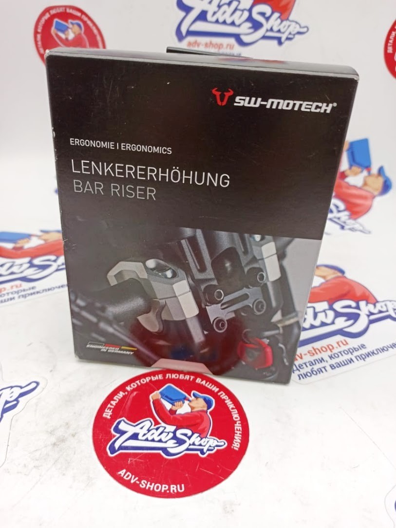 SW MOTECH HANDLEB.ADAPTER 28MM DIAM.,SILV.,TYPE SS проставки 30 mm со смещением под руль 28