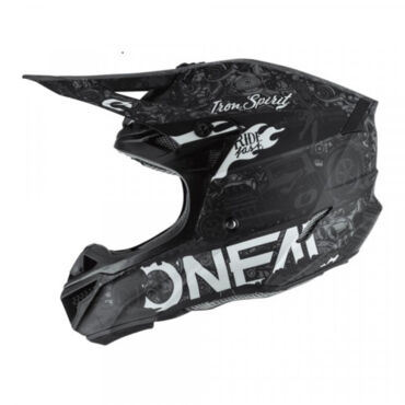 Oneal Шлем кроссовый 5Series Polyacrylite Черный Белый - миниатюра 2