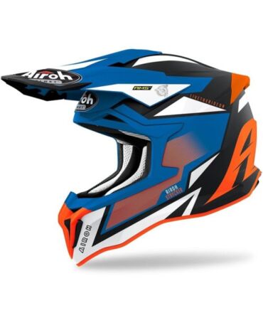 Airoh Мотошлем Strycker Axe Матово оранжево синий