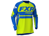 Джерси FXR REVO MX, Blue Hi Vis White