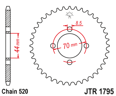 Звезда ведомая JTR1795 24 - фото 1