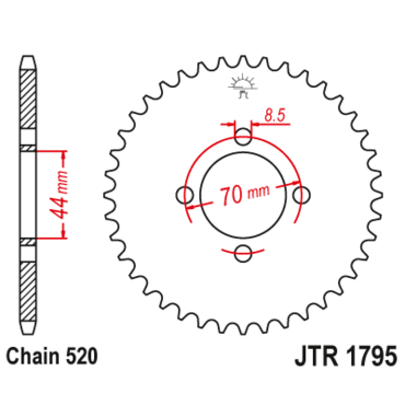 Звезда ведомая JTR1795 24 - миниатюра 1