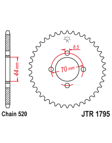 Звезда ведомая JTR1795 24