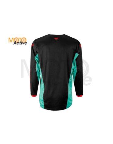 Джерси FLY RACING KINETIC S.E. RAVE, черная бирюзовая красная