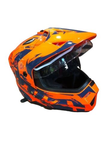 AiM Шлем детский JK802Y Orange Blue