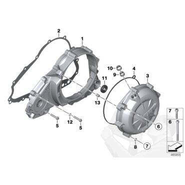 BMW GASKET OUTSIDE Прокладка крышки сцепления  G650XC  ( 11 14 7 699 390 ) - миниатюра 1