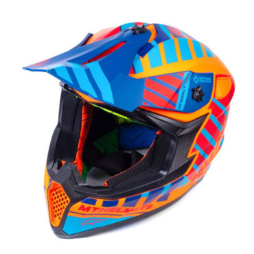 MT Шлем MX802 Falcon Energy B14 matt flur orange - миниатюра 3