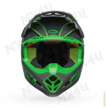 Мотошлем Moto 9 Flex Sprite - Зеленый - миниатюра 2