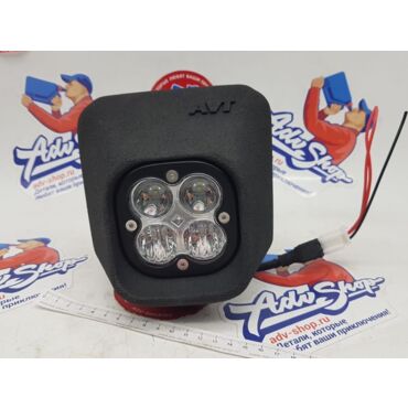 AVT extreme 2.0 LED фара для китайских мотоциклов / дизайн Husqvarna 17 20 ( пластик / рамка черная ) - миниатюра 1