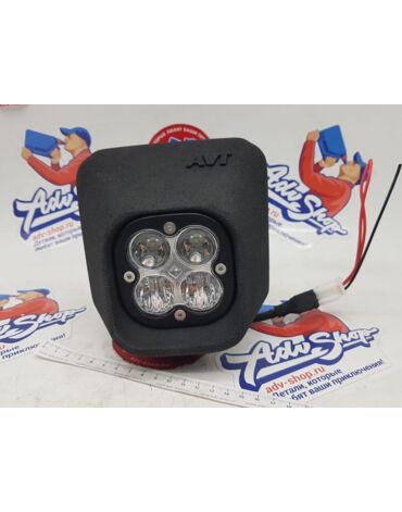AVT extreme 2.0 LED фара для китайских мотоциклов / дизайн Husqvarna 17 20 ( пластик / рамка черная )
