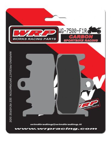 Тормозные колодки WRP WG 7500 F1R (LMP500 CRR / SBS 900DC / FA630)