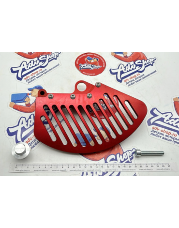 EMX TECH RED Защита переднего тормозного диска красная 2017 2024 // 74 19 029 RED