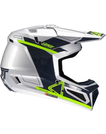 Шлем кроссовый Leatt Moto 3.5 V25 steel с очками