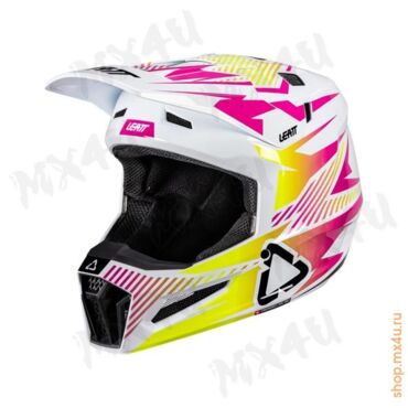 Шлем 3.5 V26 Thermoplastic + 3.5 очки Vizion - Розовый - миниатюра 1