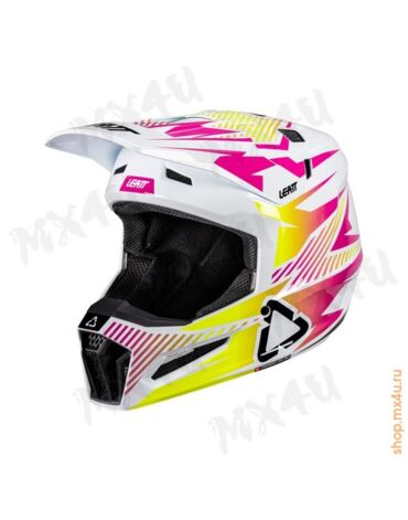 Шлем 3.5 V26 Thermoplastic + 3.5 очки Vizion - Розовый