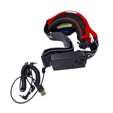 AiM Очки снегоходные с магнитной линзой и подогревом (PRO) 31 107 Accu Heated Red Blue Glossy - миниатюра 1
