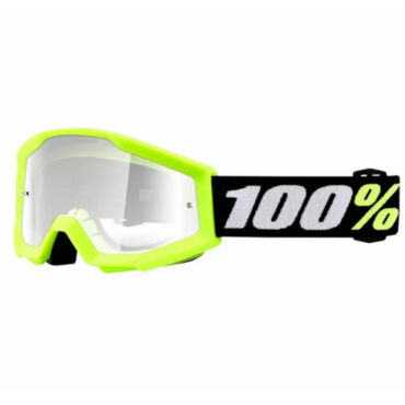 100% Очки детские Strata Mini Goggle Yellow Clear Lens - миниатюра 1
