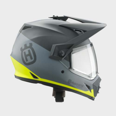 Шлем дорожный HUSQVARNA MX 9 ADVENTURE MIPS® HELMET, grey yellow (L, Взрослая  Дорожная) - миниатюра 2