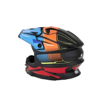 Desment Шлем кроссовый Raptor Black Blue Orange graphic - миниатюра 1