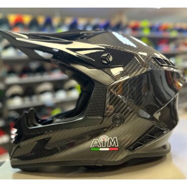 Шлем кроссовый Aim RH855 Carbon 3K глянцевый - миниатюра 2