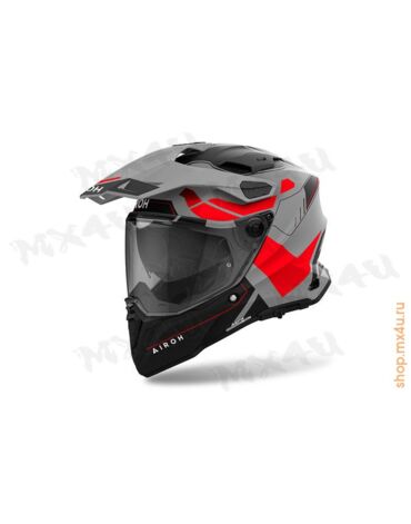 Дорожный шлем Commander 2 Reveal Red Fluo Matt