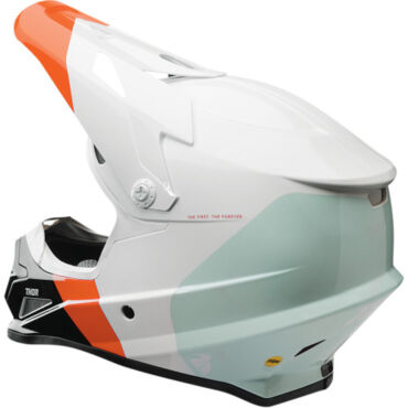 Шлем THOR SECTOR BOMBER MIPS S9 WHITE ORANGE - миниатюра 1