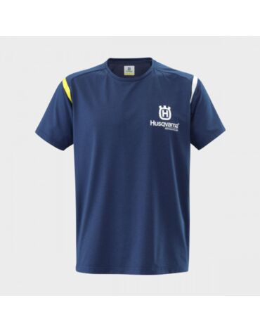 Футболка детская Husqvarna Team Tee, blue (128 7 8Y, Детская Повседневная)