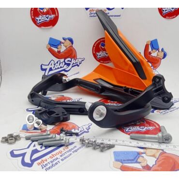 KTM Wrap around handguard kit ORANGE защита рук пластиковая / оранжевая SX / EXC 17-> ( 79102979000EB = 79102984000 + 79602182044EB ) - миниатюра 1