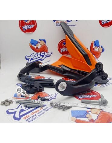KTM Wrap around handguard kit ORANGE защита рук пластиковая / оранжевая SX / EXC 17-> ( 79102979000EB = 79102984000 + 79602182044EB )