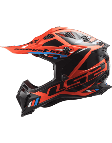 LS2 Мотошлем MX700 Subverter II Evo Stomp черно оранжевый