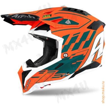 Шлем Airoh Aviator 3 оранжевый матовый - миниатюра 1