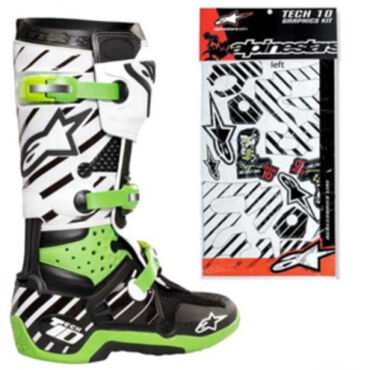 Набор наклеек на мотоботы Alpinestars - миниатюра 1