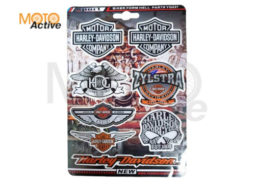 Наклейки набор HARLEY (YG027)