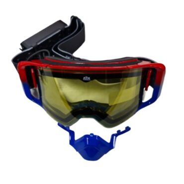 AiM Очки снегоходные с магнитной линзой и подогревом (PRO) 31 107 Accu Heated Red Blue Glossy - миниатюра 2