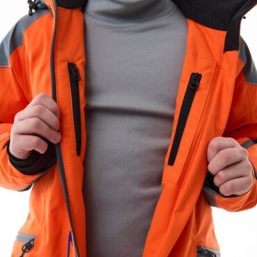 Dragonfly Зимний утепленный комбинезон Gravity Teenager Grey - Orange 2025 - миниатюра 7