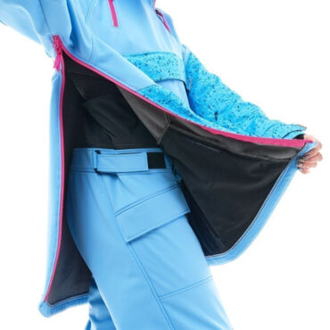 Dragonfly Куртка анорак сноубордическая DF Uktus Woman Blue - Pink - миниатюра 3