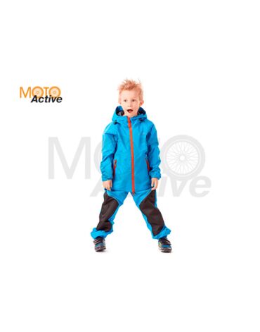 Детский комплект дождевой (куртка, брюки) EVO Kids BLUE (мембрана)