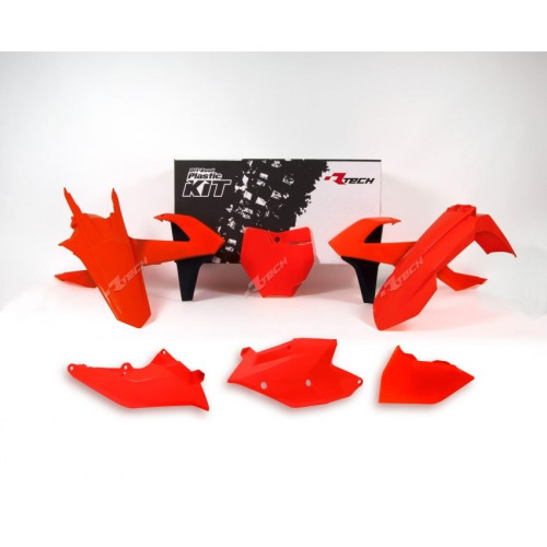 Комплект пластика KTM SX SXF 125 150 250 350 450 2016 2018 (Кросс) , Оранжевый неон