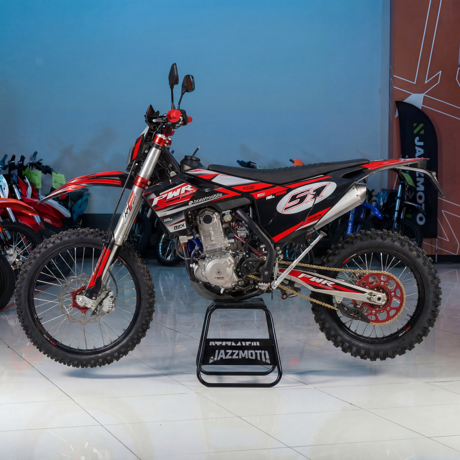 Мотоцикл кроссовый PWR FS450 NC (194MQ) красный - фото 1