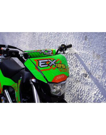 Питбайк BSE EX125 17 14 Green Orange Ant (020)