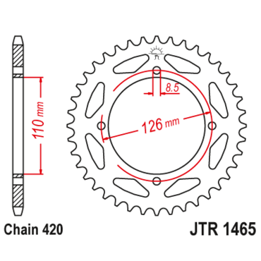 Звезда ведомая JTR1465.47 - миниатюра 1