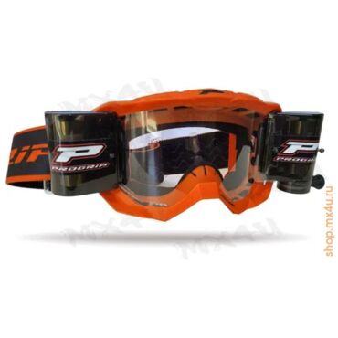 Очки Vision 3300 409 Orange Fluo Matt прозрачная линза 3315 с системой перемотки XXL - миниатюра 1