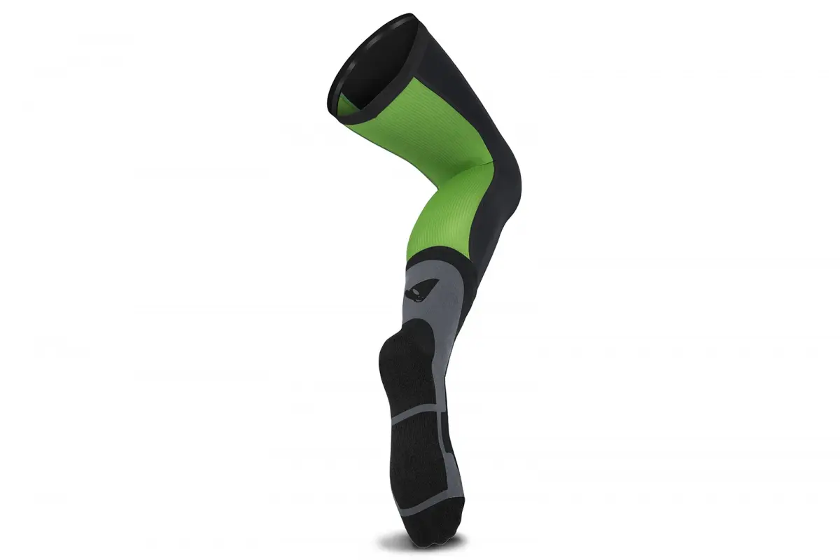 Чулки носки UFO LONG SOCKS, black green (L XL, Взрослая ) - фото 2