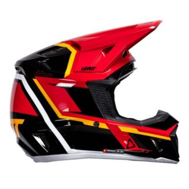 Leatt Шлем кроссовый  7.5 V26 Red + очки Velocity 4.5 - миниатюра 1