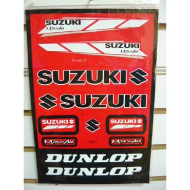 Наклейки комплект PLANO 19 SUZUKI красные 5839 - миниатюра 1