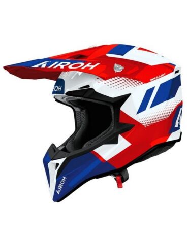 Шлем AIROH WRAAAP VISION Red Blue (Глянцевый)