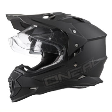 Oneal Шлем кроссовый со стеклом Sierra R V24 черный матовый - миниатюра 1