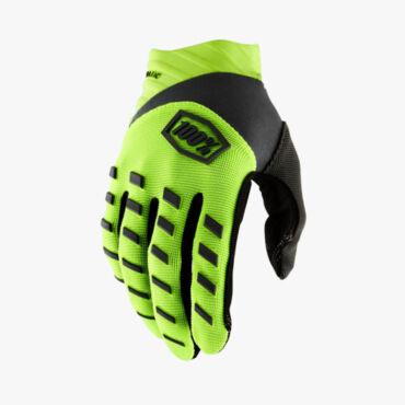 Мотоперчатки 100% Airmatic, Fluo Yellow Black - миниатюра 2